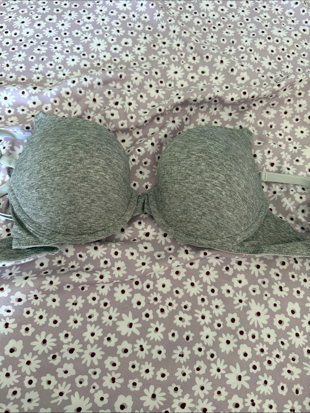 Victoria's Secret Heather Gray Padded T-Shirt Bra